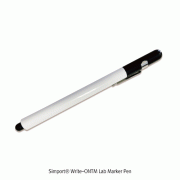 Simport® Write-ONTM Lab Marker Pen, for Solvents and High-Temperature, 0.5mm Tip<br>Specially Useful for Histology Marking, Black, 195℃, <Italy-Made> 솔벤트용 마킹펜