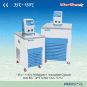 DAIHAN® -35℃+150℃ External/Internal digital precise refrigerated/Heating bath circulator “CL”, ±0.2℃<br>With Flat Lid, digital fuzzy control, CFC-free, Certi. & Traceability, Capa. 8·12·22·30 Lit, Flow 25Lit/min, Lift 4m<br>Ideal for Cooling/Heating Line 