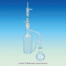 SciLab® Liquid Extractor Set, for Liquid Heavier than Water<br>In Accordance with EPA, DURAN glass, 액상 추출 장치, 물보다 무거운 액상용