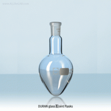 SciLab® Pear-Shaped Flask, DURAN-glass, with ASTM & DIN Joint, 5~250㎖ Boro-glass 3.3, Autoclavable, 조인트부 피어 타입 플라스크