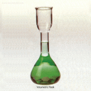 “witeg” Sugar-analysis Volumetric Flask, for Kohlrausch®, 100㎖ & 200㎖<br>For Sugar-analysis, Blue Graduation, <Germany-Made> 분석용 용량 플라스크