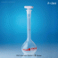 VITLAB® PMP A-class Certified Volumetric Flask, Crystal-clean, Quality Traceable, 10~1,000㎖<br>With Lot. No.·Certificate·Stopper, DIN/ISO, 0℃~150/180℃ Stable, <Germany-Made> A-급 PMP 메스 플라스크, 배치보증서부