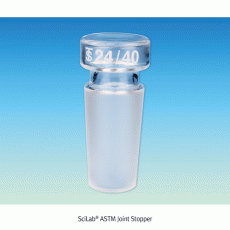SciLab® ASTM Joint Stopper, Hollow-Glass, 19/38, 24/40, 29/42, and 34/45<br>With Flat Bottom, Long Taper, Boro-glassα3.3, ASTM 조인트 글라스 스토퍼