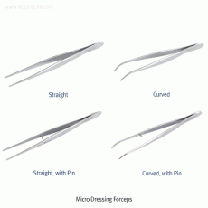 Hammacher® Premium Micro Dressing Forceps, WironitTM Special Non-magnetic/Rust-free Stainless-steel, L105 & 115mm, Medicaluse<br>With or without Pin, Highest Elasticity and Toughness, <Germany-Made> 프리미엄 마이크로 드레싱 포셉/핀셋, 독일제 의료용, 비자성/비부식 특수스텐