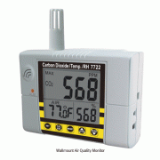 DAIHAN® Wallmount Desktop Air Quality Monitor of CO2·Temp·RH%·Dew-point·Wet-Bulb “GAS15”, PC Data Analysis<br>0~9999ppm-CO2, -10℃+60℃, 0.1~99.9%RH, -20℃+59.9℃-DP, -5℃+59.9℃-WB, NDIR-Sensor, 다기능 벽걸이 에어 모니터