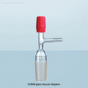 Premium ASTM & DIN Joints Vacuum Adapter, with PTFE Needle Valve Stopcock<br>-40℃+200℃, 진공/고진공 PTFE 밸브 어댑터