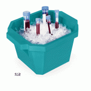 Azlon® Mini Ice Bucket, with Handle, PU-foam, 1 Lit<br>Useful for Water-ice·Dry-ice·Salt Solutions, -40℃+90℃ Stable, PU 미니 아이스 버킷
