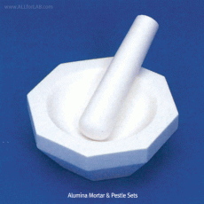 Alumina Mortar & Pestle Set, 99.5%<br>With od Φ120~Φ210mm, 알루미나 모르타르 & 페슬 세트