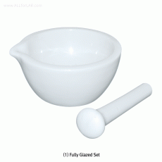 Porcelain Mortar & Pestle-Set, 25㎖~13,000㎖, 자제 모르타르 & 페슬 세트