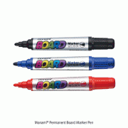 Monami® Permanent Board Marker Pen, Low Odor, 2mm Round Tip<br>Ideal for Whiteboard, Quick Drying, 유성 화이트보드 마카