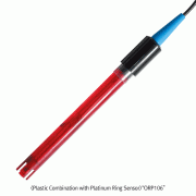 Trans® Redox Electrode, Combination-type, Plastic Shaft, BNC-plug Connection<br>With 1m Cable, High Precision & Accuracy, Redox 전극
