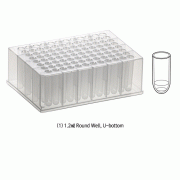 Simport BioBlockTM 96 Deep Well Plate, PP, Alphanumeric Grid, Centrifugal Force up to 4000g<br>Compatible with Robotic Sample Processors, -196℃+121℃, <Canada-Made> 96-딥웰 플레이트