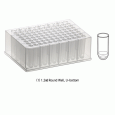 Simport BioBlockTM 96 Deep Well Plate, PP, Alphanumeric Grid, Centrifugal Force up to 4000g<br>Compatible with Robotic Sample Processors, -196℃+121℃, <Canada-Made> 96-딥웰 플레이트