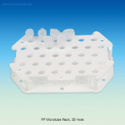 SciLab® PP 32-Hole Microtube Rack, for 1.5/2.0㎖ tubes, Φ11mm<br>With 2 Tiers & Conical Bottom/Base, 125/140℃, 32홀 마이크로 튜브 랙