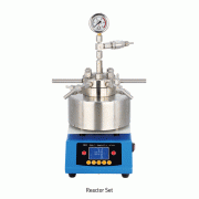 Lab High Pressure Hydrothermal Synthesis Magnetic Stirring Mini Autoclave Reactor Set, 50·100·250·500㎖<br>Compact Size, Stirring and Reacting Device, Max-1000rpm/220bar, 탁상용 미니 고압 수열합성 오토클레이브 반응기 세트