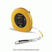 Komelon® L30 & 50m Neo Fiberglass Measuring Tape<br>With ABS Case, PVC Double Coated Fiberglass, 네오 화이버글라스 줄자
