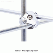 Ball-type Three Angle Connector, Cast-Zinc, Grip Capa. Φ10~12mm<br>볼타입 세방향 클램프 홀더