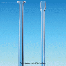 SciLab® DURAN glass Double-ended Stirring Rod, Φ6~Φ10mm, L200~L500mm<br>Useful for Crushing Clumped Powder and Solids, Borosilicate Glassα3.3
