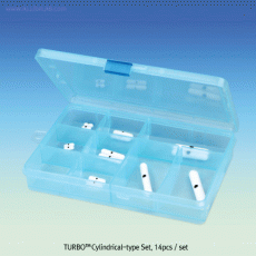 Cowie® TURBOTM PTFE Extra Power-type Stirrer Bar Set, for Lab & Industry, L8~60mm & L10~50mm<br>For Lab & Industry, -200℃+280℃, TURBOTM PTFE 마그네틱바 종합세트