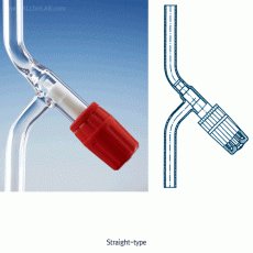 DURAN® Universal Stopcock, GU® Borosilicate Glass 3.3<br>GU® with PTFE Needle-valve, -40℃+200℃, 다용도 Teflon 니들밸브/콕