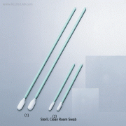 Sterile Clean Room Swab, Polyesther-Tip, with PP-Handle, L70 & 163.3mm, 크린룸용 멸균 면봉