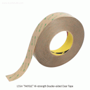 3M® L55m “9495LE” High-strength Double-Sided Clear Tape, PET Based, width 10~30mm<br>For Low Surface Energy Plastic·Glass·Metal·LCD-Panel, 149℃/93℃, 낮은 표면에너지용 강력 양면 테이프