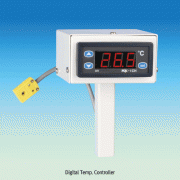 Digital Temp Controller/Displayer for K-type Probes<br>With Female Minisocket for Miniplug, -50℃+400℃, 디지털 온도측정/조절계