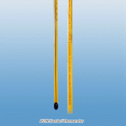 Alla® ASTM Standard Thermometer, No Mercury, E2251-14, Range -38℃+155℃, Divi 0.01~1℃<br>With Blue Liquid, <France-Made> ASTM 표준온도계