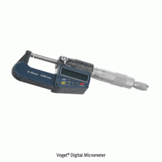 Vogel® Digital Micrometer, 0~25mm, Readability 0.001mm<br>With 5 Digits LCD Display, mm/inch Changeable, <Germany-Made> 디지털 외측 마이크로미터