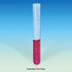SciLab® Graduated Test Tube, Boro-glass 3.3, with Straight Rim, 5~50㎖<br>Ideal for Culture Caps, Autoclavable, 눈금부 글라스 시험관